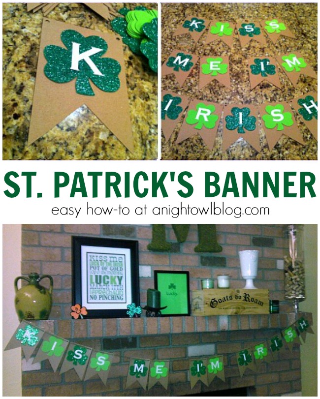 Make this easy and fun St. Patrick's Day Banner in just minutes!