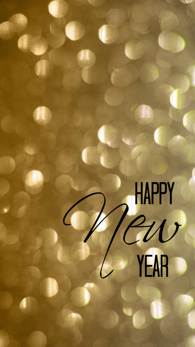 Happy New Year iPhone 4 and 5 Wallpaper at @anightowlblog