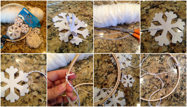 DIY Snowflake Mobile Tutorial by @anightowlblog