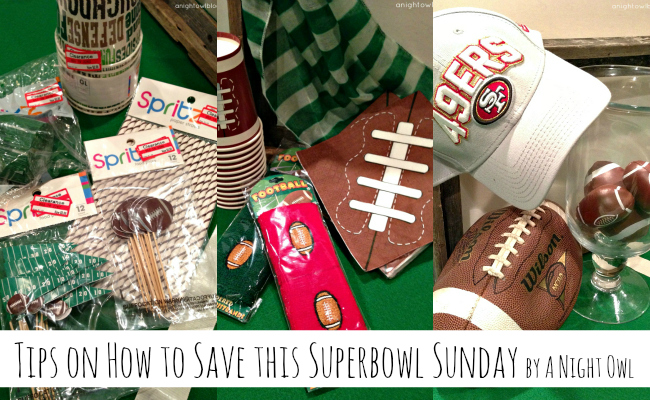 Fun tips on how to save money planning a party for Superbowl Sunday! { anightowlblog.com } #ThriftyThursday #Superbowl #Party