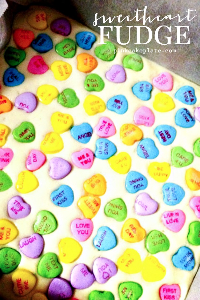 Sweetheart Fudge - easy and delicious fudge that's perfect for Valentine's Day!