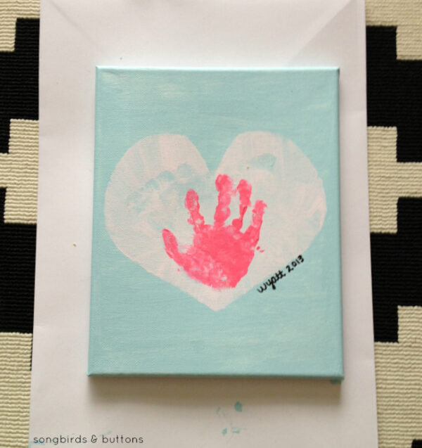 Children’s Valentine’s Day Painting - A Night Owl Blog