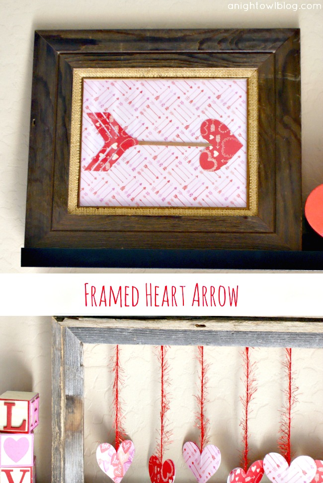Framed Heart Arrow made with #MarthaStewartCrafts! #12MonthsofMartha
