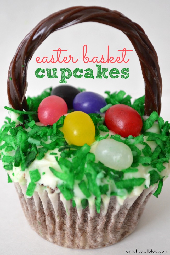 Easter Basket Cupcakes 
