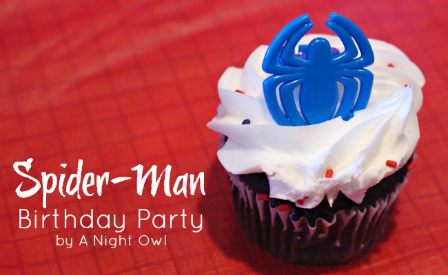 Spiderman Birthday Party by { anightowlblog.com } #spiderman #birthday #party