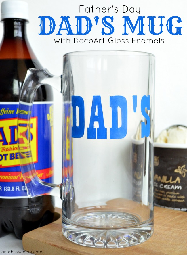 Father's Day Dad's Mug with DecoArt Gloss Enamels
