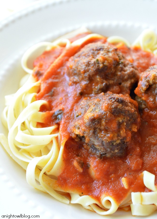 Meatloaf Meatballs and Pasta