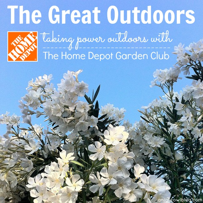 The Great Outdoors - Taking power outdoors with The Home Depot Garden Club #DigIn