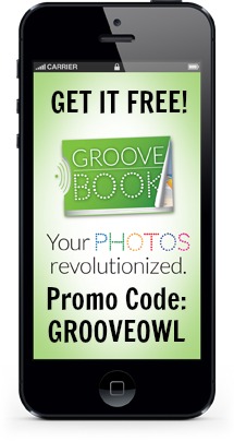 Try Groovebook today FREE (no shipping & processing) using promo code GROOVEOWL!