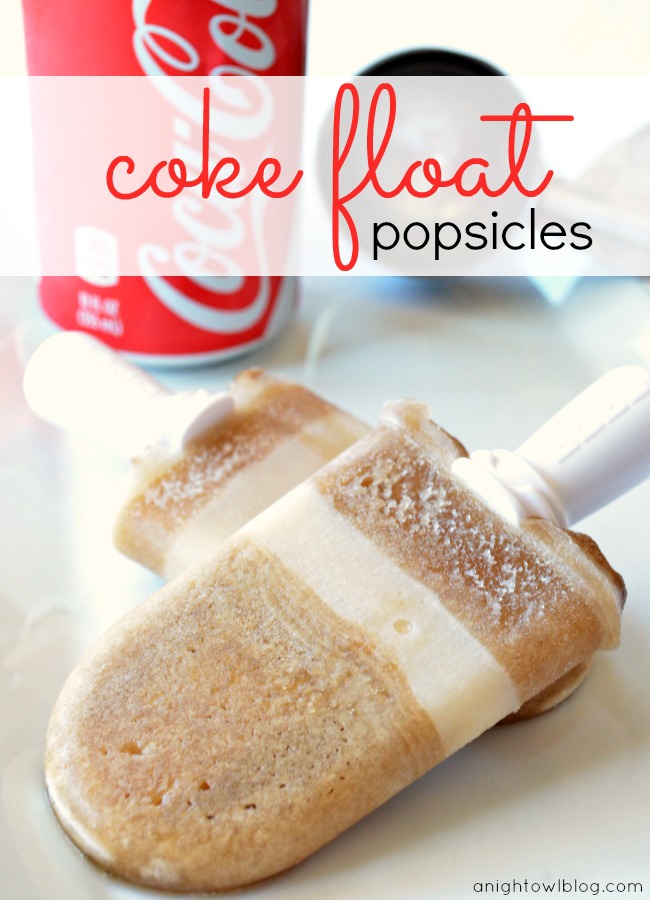 Coke Float Popsicles | #coke #popsicle #recipes #Summer