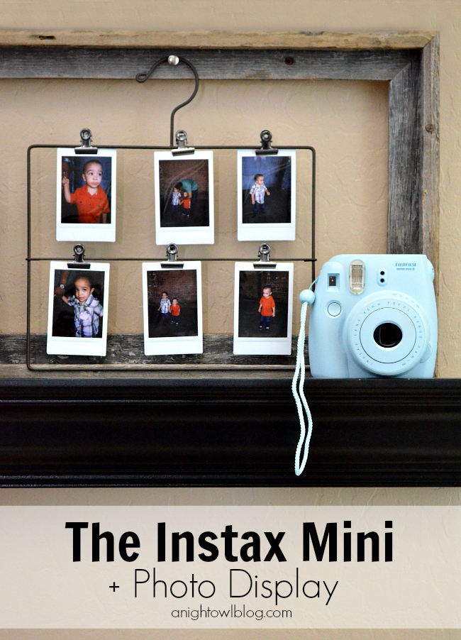 Instax Mini and Photo Display by anightowlblog.com 