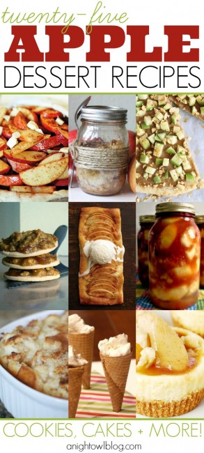 25 Awesome Apple Desserts! | #apple #desserts #recipes