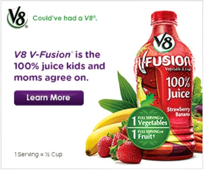 Campbell’s V8 V-Fusion - get the veggies, taste the fruit!