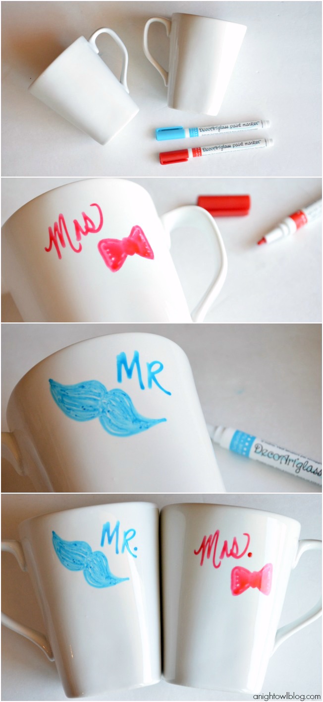 How to make personalized coffee mugs - great gift idea!
