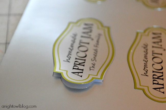 Custom Mason Jar Labels made with Silhouette Printable Silver Foil
