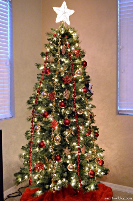 Red and Gold Christmas Tree – Michaels Dream Tree Challenge - A Night ...