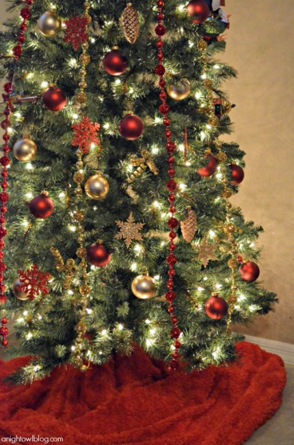 Red and Gold Christmas Tree – Michaels Dream Tree Challenge - A Night ...