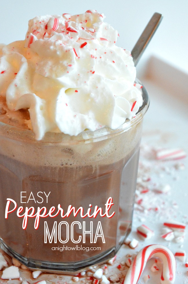 Check out this quick and easy Peppermint Mocha recipe! Perfect for this time of year!