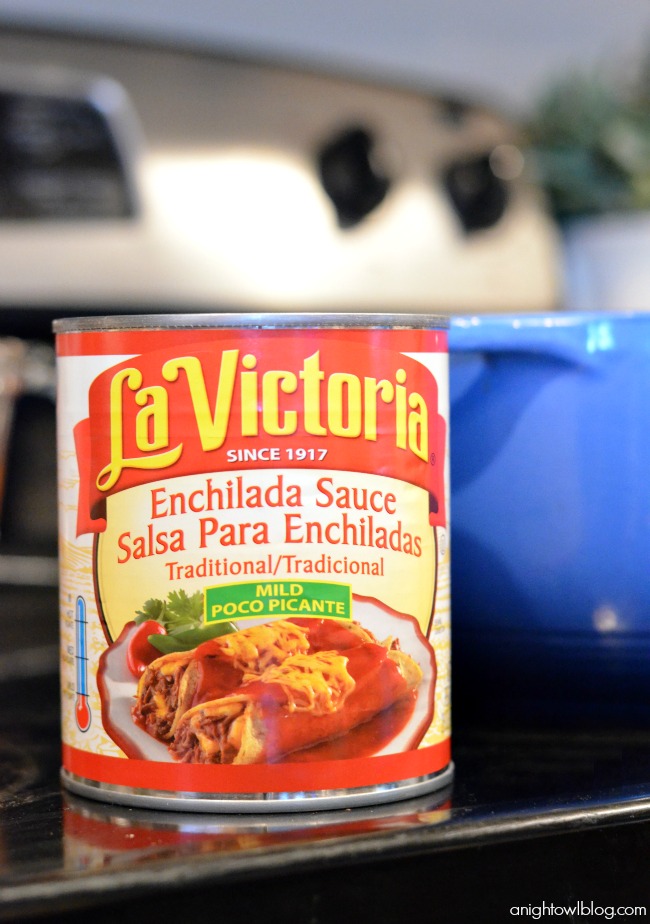 La Victoria Enchilada Sauce - so good!