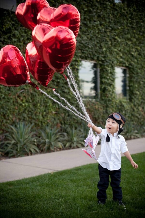 Flying Paper Airplane Valentines - A Night Owl Blog