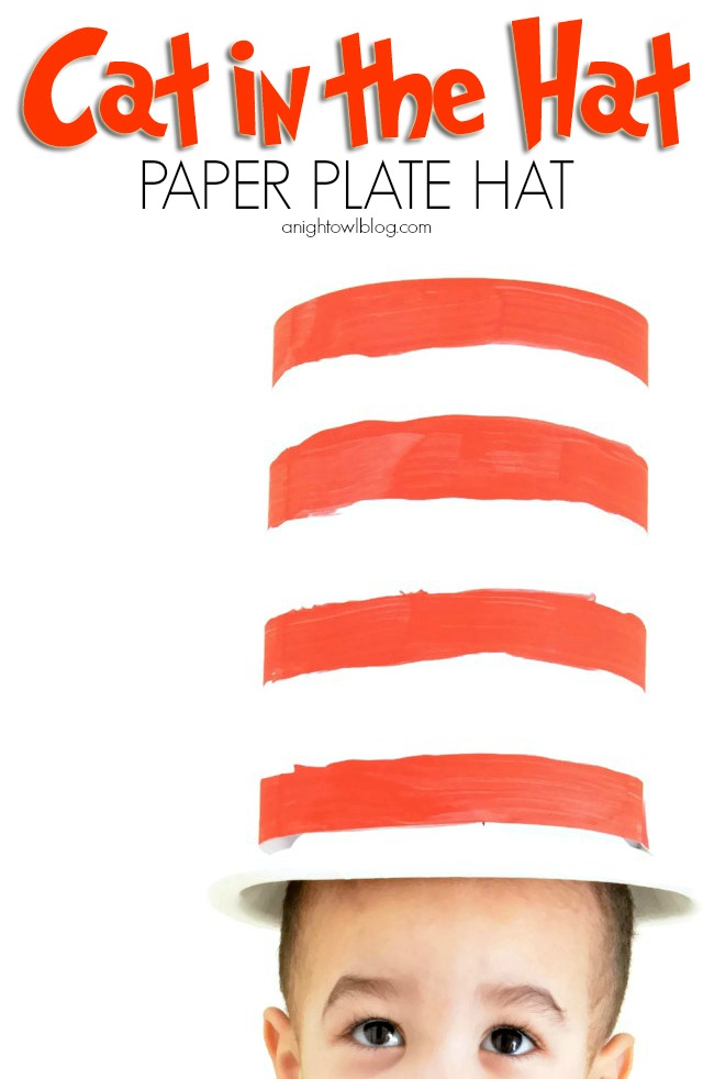 Cat in the Hat Paper Plate Hat