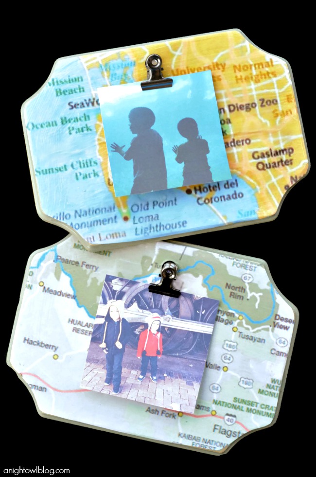 Make customized frames with maps of locations you've visited!