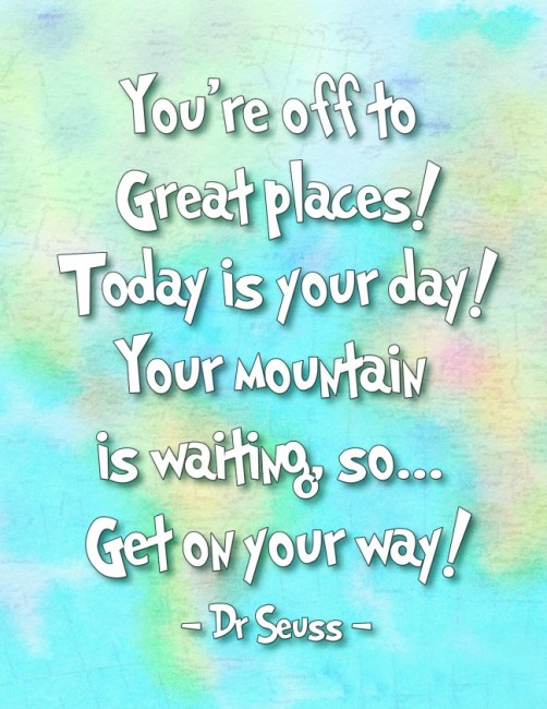How fun are these Oh the Places You'll Go Dr. Seuss Printables? Perfect for kids spaces!