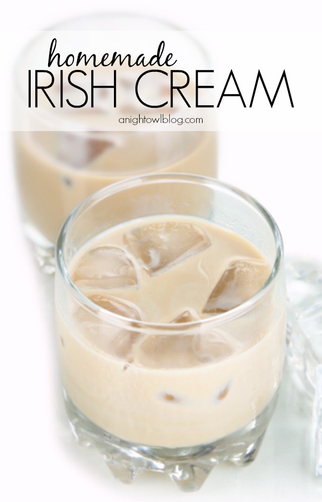 Make your own Irish Cream at home! So tasty!