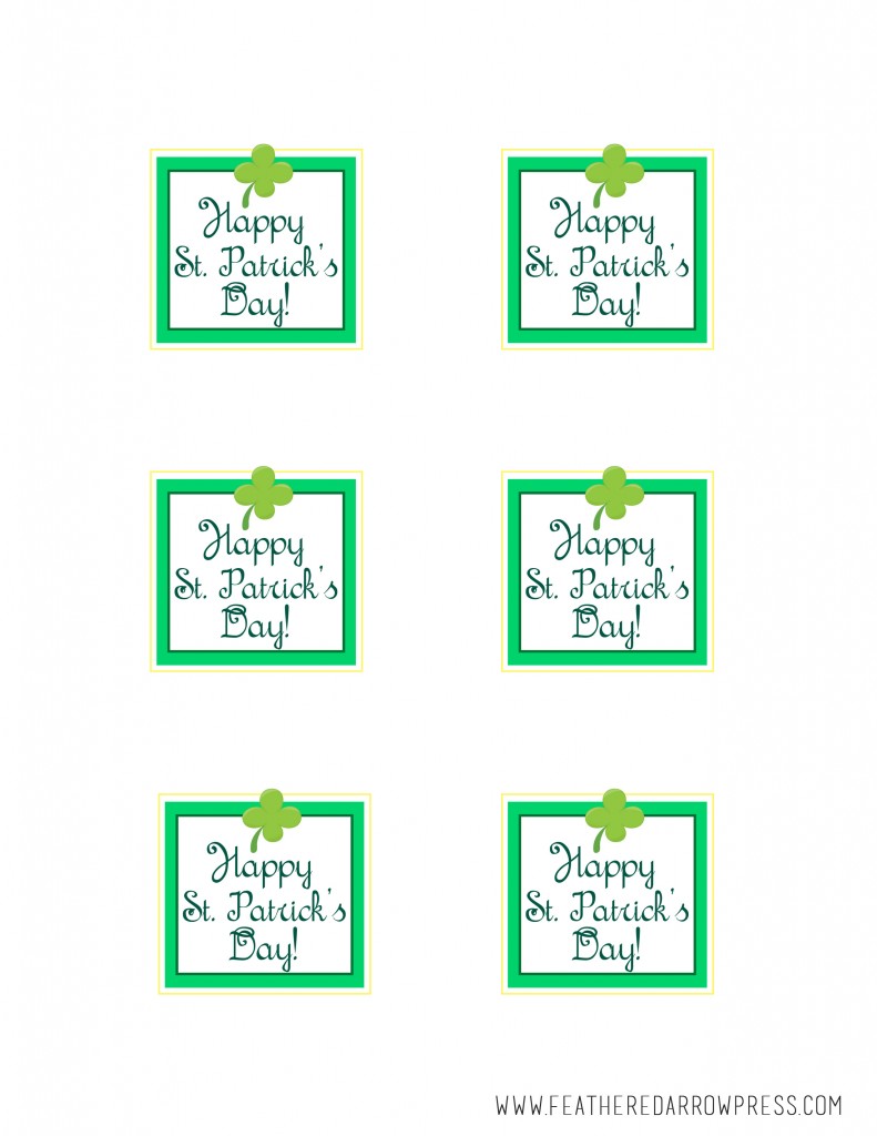 FREE Happy St. Patrick's Day Printable Tags