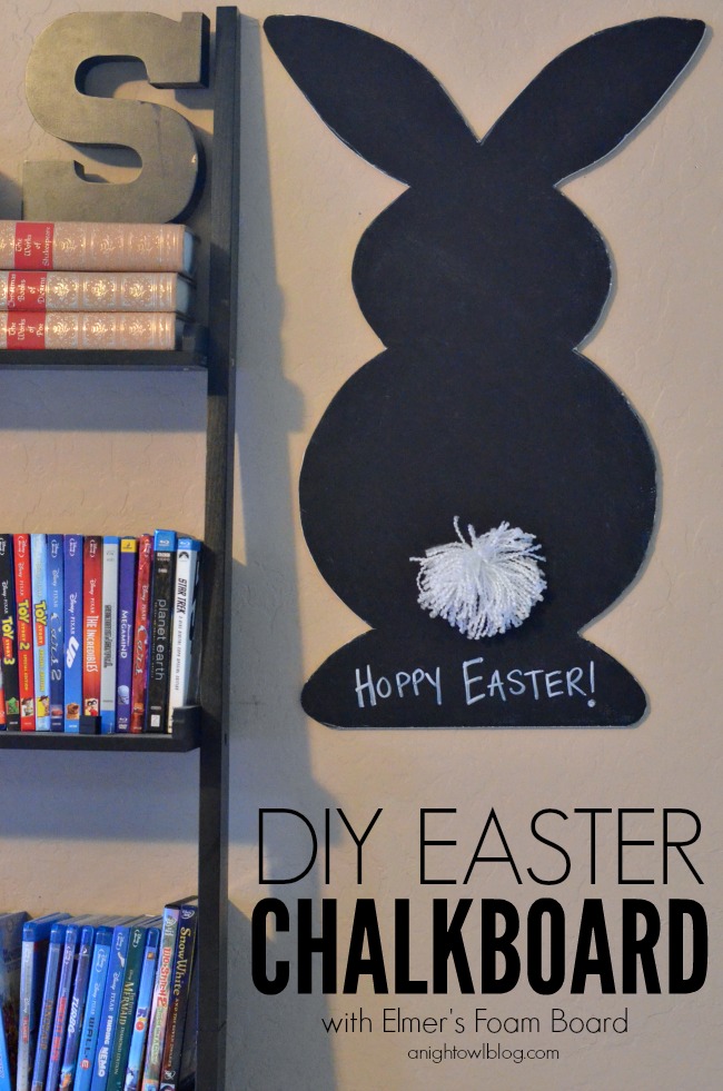 DIY Easter Chalkboard with Elmer's Foam Board