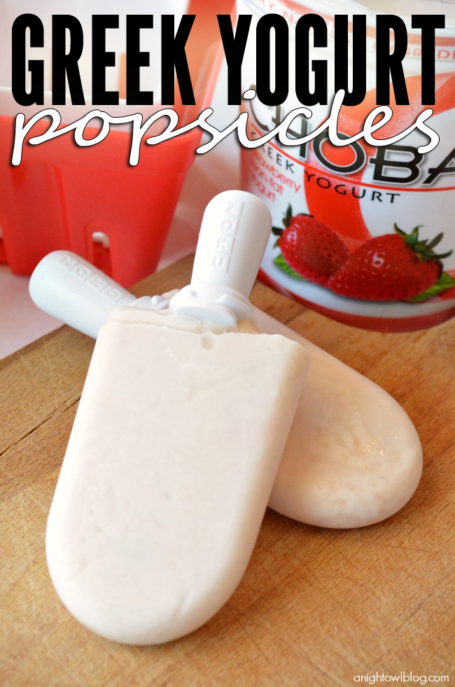 Greek Yogurt Popsicles - perfect recipe for Spring and Summer!