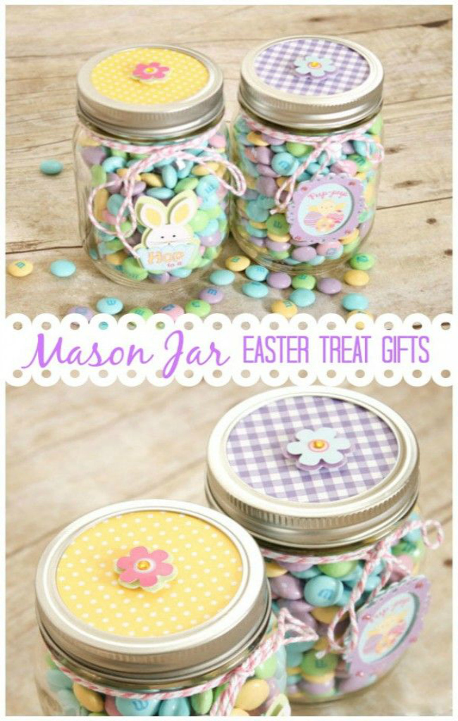 Mason Jar Easter Treat Gifts