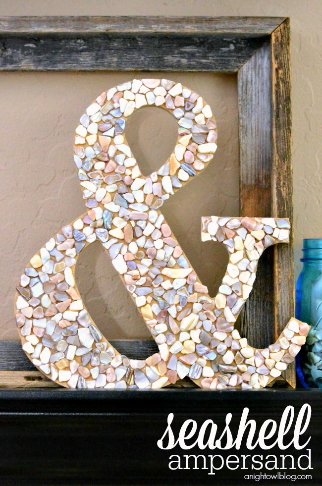 Make your own DIY Seashell Ampersand in just a few easy steps!