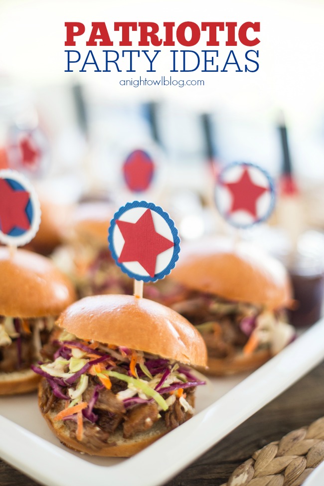 So many great Patriotic Party Ideas for 4th of July and more!