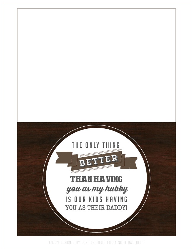 FREE Father's Day Printable Card