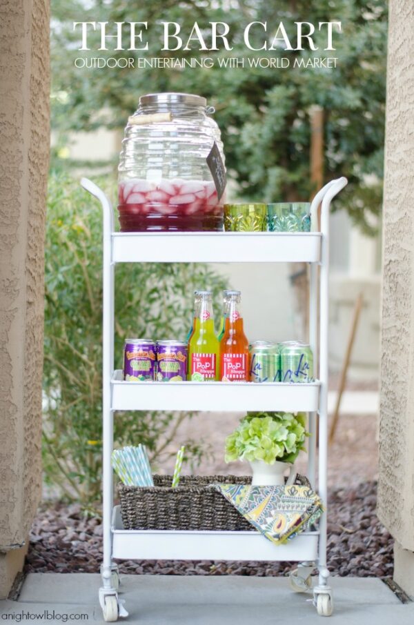 Outdoor Entertaining – The Bar Cart - A Night Owl Blog