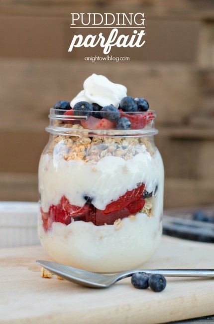 Delicious and easy to make Pudding Parfait!