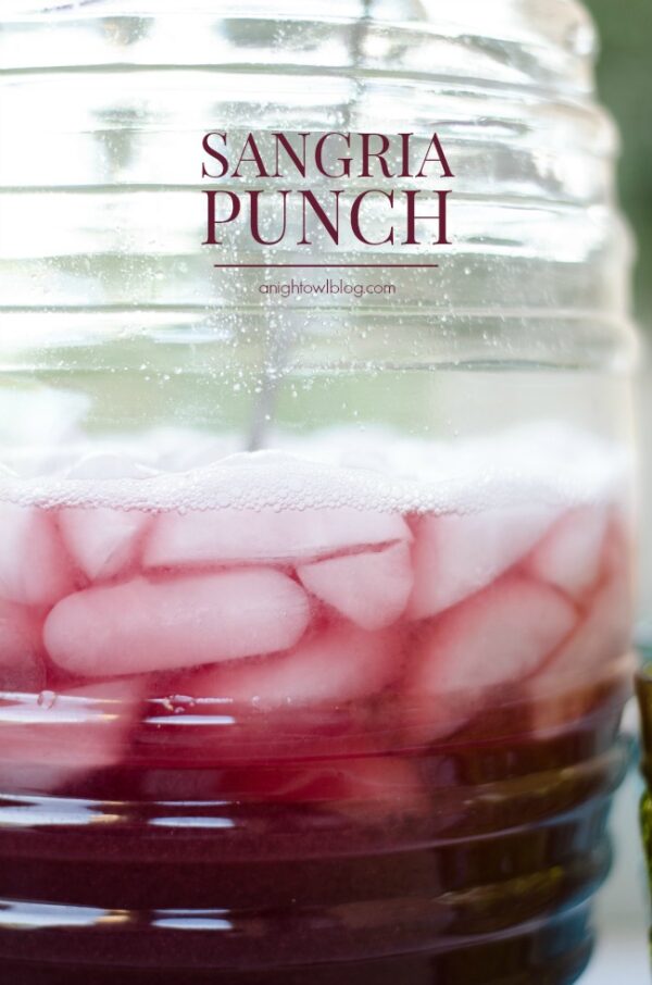 Sangria Punch - A Night Owl Blog