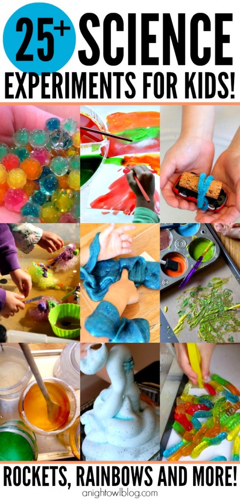 Science Experiments for Kids - what a great list of activities for Summer!