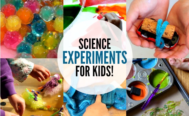 Science Experiments for Kids - what a great list of activities for Summer!