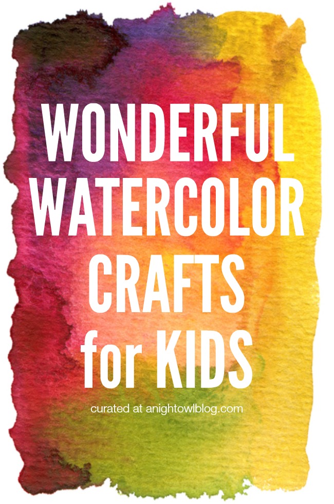 What a great list of Watercolor Crafts for Kids!