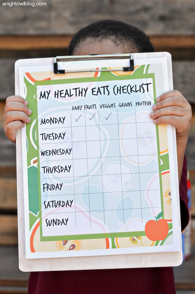 Kids Healthy Eats Checklist | anightowlblog.com
