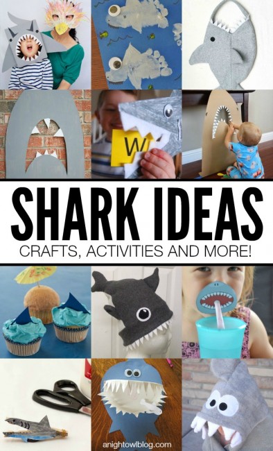 Great Shark Ideas for #SharkWeek! Crafts, Activities and MORE!