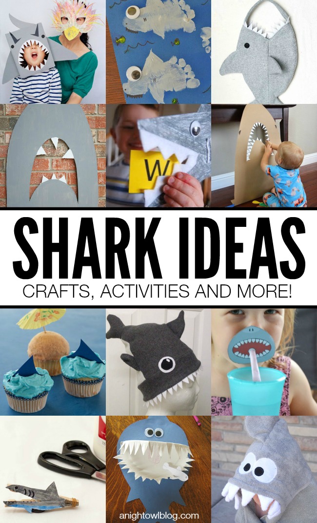 Having a shark party or celebrating #SharkWeek like we are? Then check out these 25+ Shark Ideas - Crafts, Activities and More!