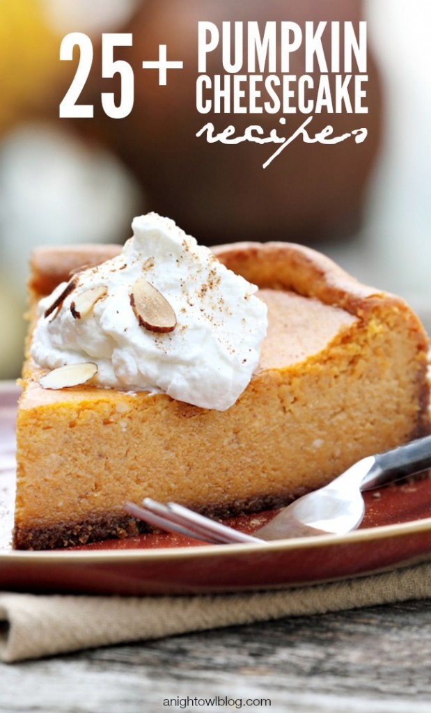 Pumpkin Cheesecake Recipes | anightowlblog.com