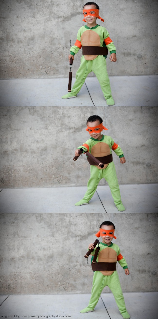Easy Teenage Mutant Ninja Turtle Costume | anightowlblog.com