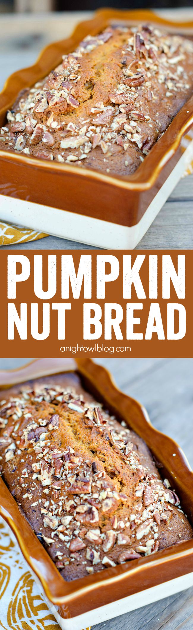 A seriously Easy Pumpkin Nut Bread recipe that you can whip up in ONE BOWL in just minutes! Your friends will be begging you for this recipe!