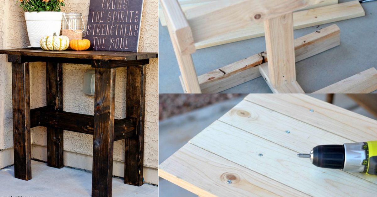 DIY Porch Table