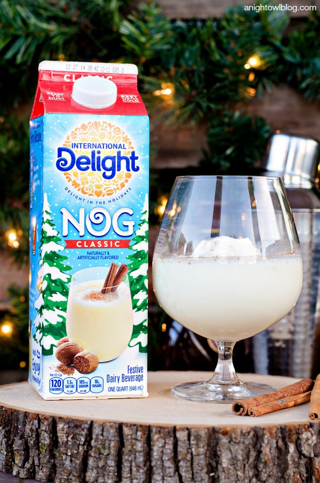 White Chocolate Eggnog Cocktail | anightowlblog.com