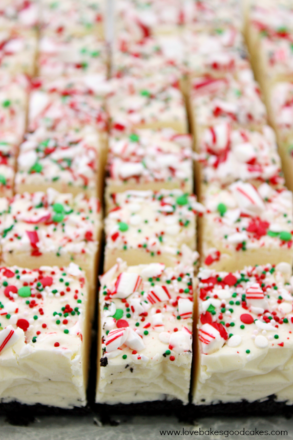 This White Chocolate Peppermint Fudge is a decadent, but easy, fudge recipe perfect for the holiday season. It also makes a great gift idea!
